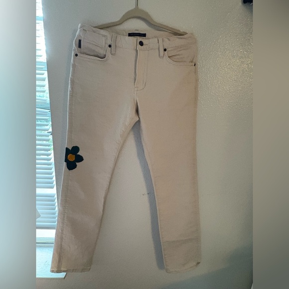 John Varvatos Cream Casual Pants - Picture 1 of 8